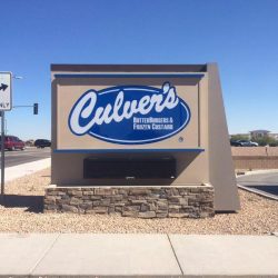 Photo of restaurant sign