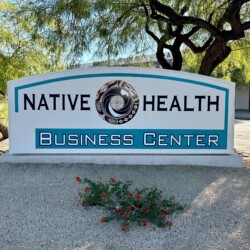 Native Health Business Center sign installed by Ken's Sign Service